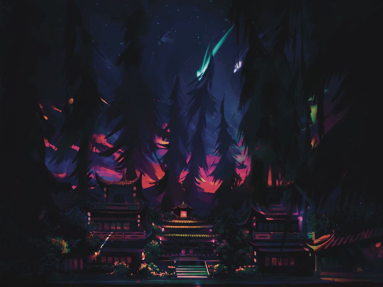 夜晚（图ZMzEzNzU0MDcy） - 创作习作 - 站酷设计师魔音兮香菜原创素材 - 站酷ZCOOL