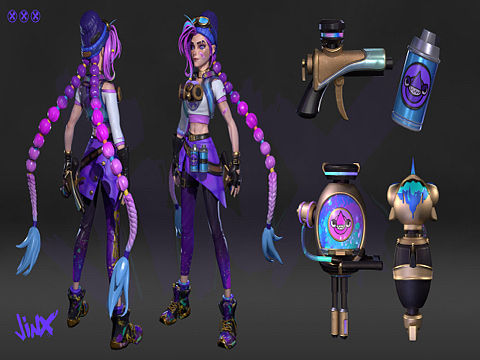 金克斯游戏模型制作及渲染