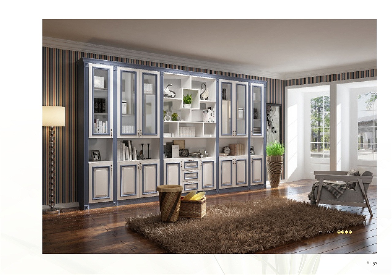 膜压橱柜图册色卡印刷 吸塑橱柜移门画册 橱柜衣柜彩页