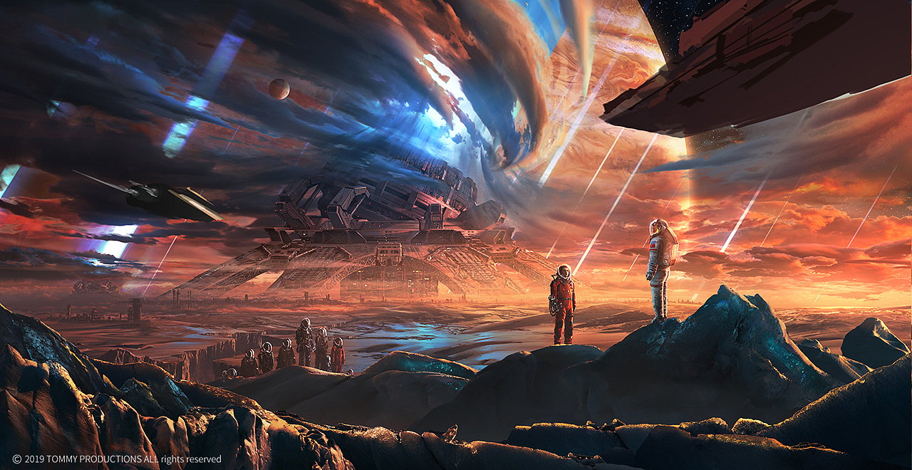 来看看最终人物绘制完成的效果，人物真的是要画崩溃了，索性就只是把刘培强和刘启处理得精致一些，本来还打算画韩朵朵的，一看这么多人，我真的是…………，还好这不是个工作项目（偷笑）。