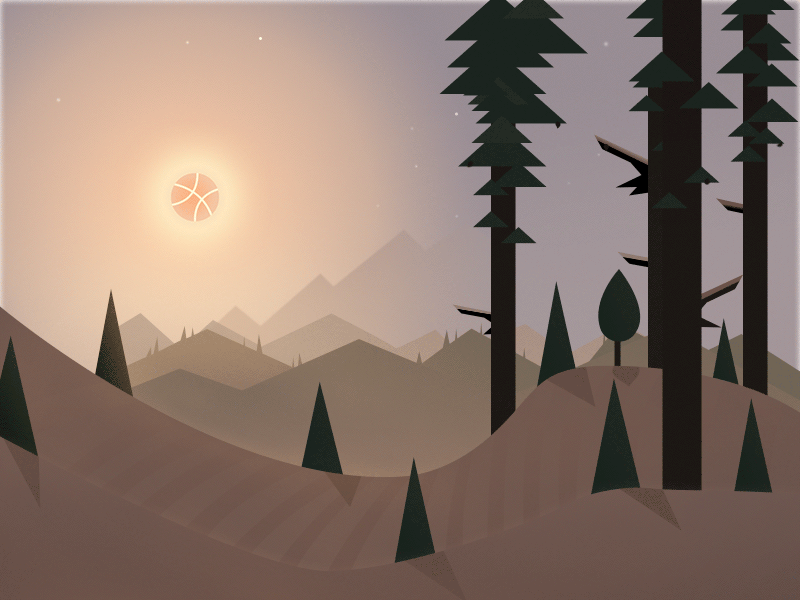 叶纷纷河山草木深dribbble首作品