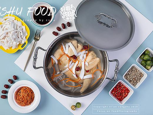 美食摄影-椰子鸡火锅