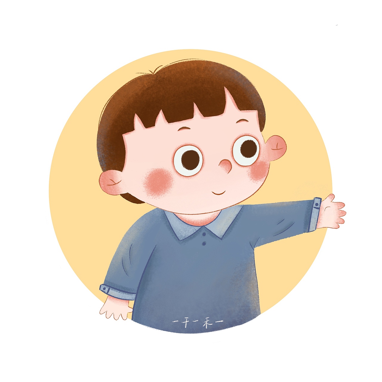可爱头像九宫格/iPad插画/情侣头像