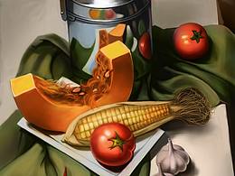 原畫靜物組合練習