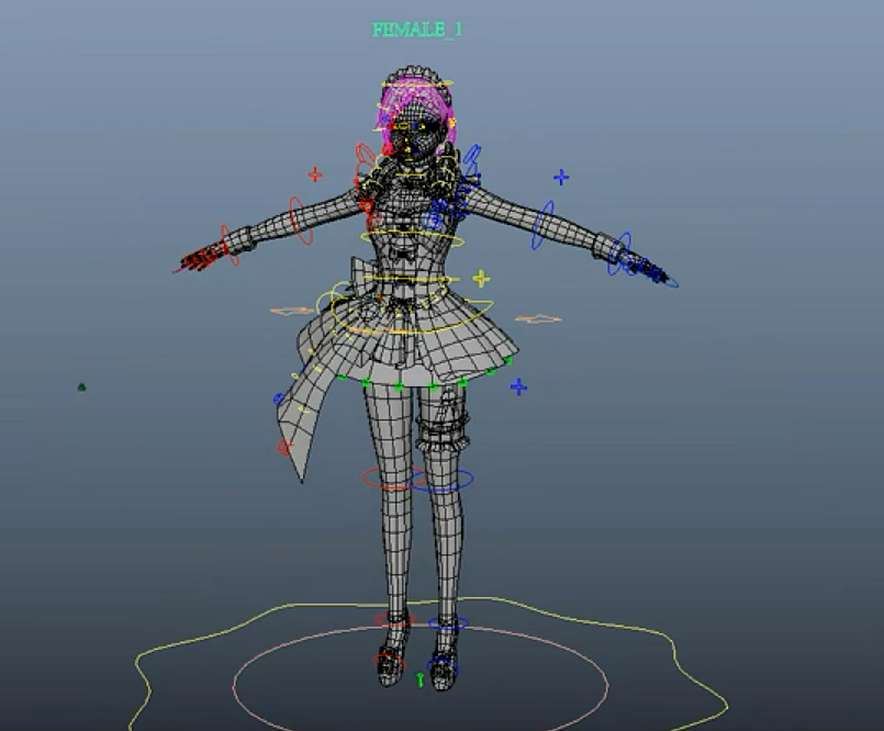 adv绑定系统角色简单演示