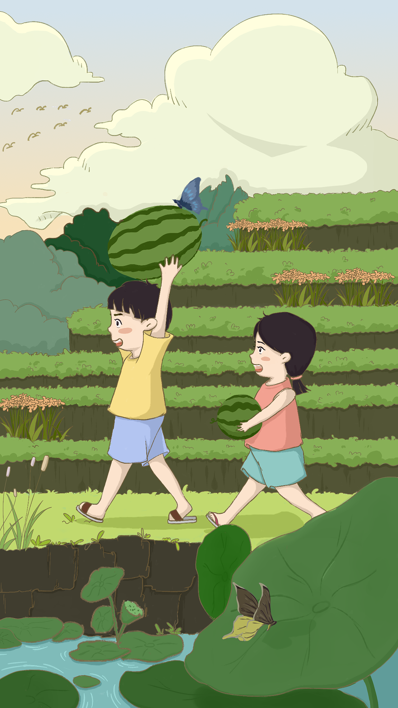 盛夏|插画|商业插画|啊仟 - 原创作品 - 站酷 (zcool)