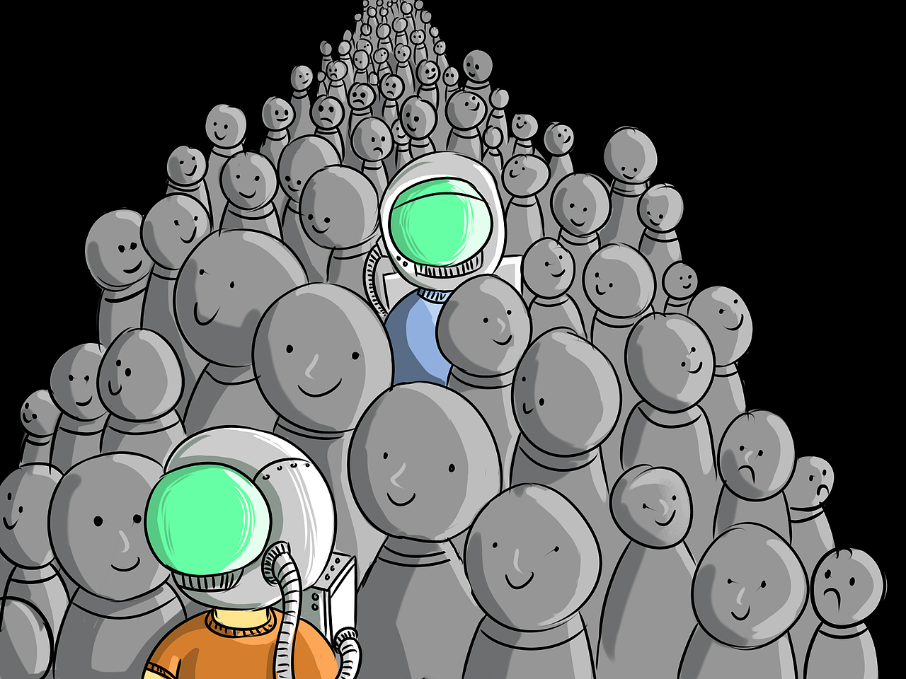 宇航员系列（图ZOTAxMDM5NDA=） - 创作习作 - 站酷设计师leaf在哪里原创素材 - 站酷ZCOOL