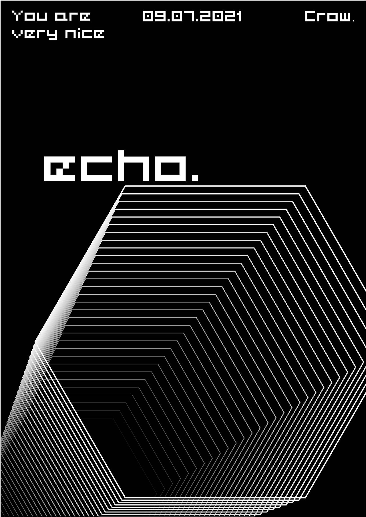 黑白系列海报设计