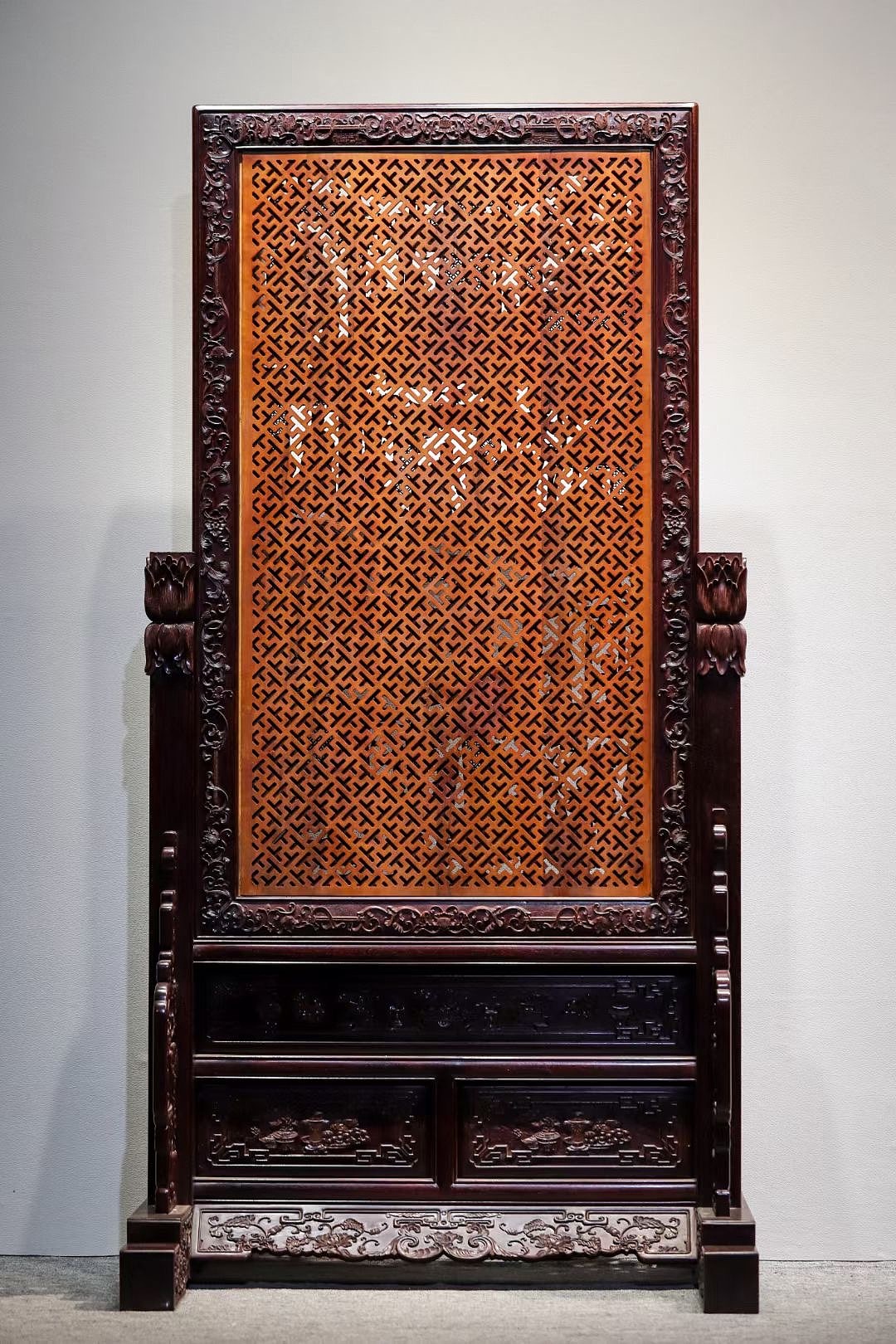 小叶紫檀嵌黄杨木 | 太平盛世大插屏|手工艺|其他手工艺|缘哉 - 原创