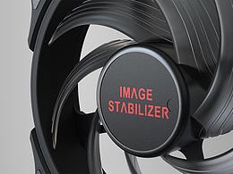 电脑机箱风扇渲染与木桌木凳渲染