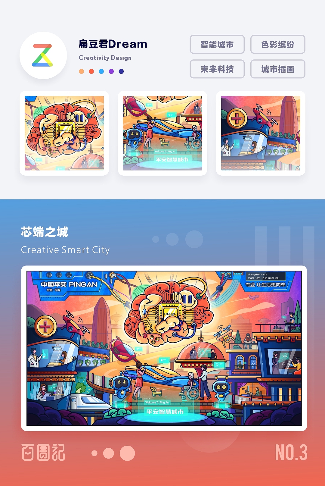 SA9527-平安智慧城市 & 创意海报合集