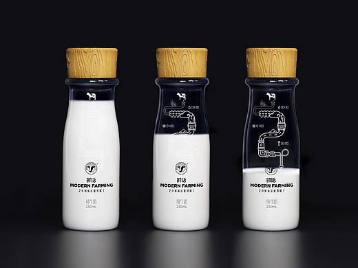 现代牧业 瓶型开发及包装设计