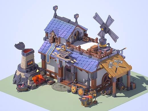 中国风场景建模练习