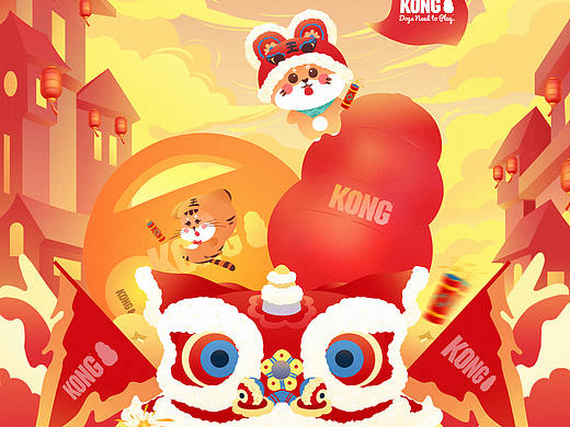 KONG新年活动KV视觉分享