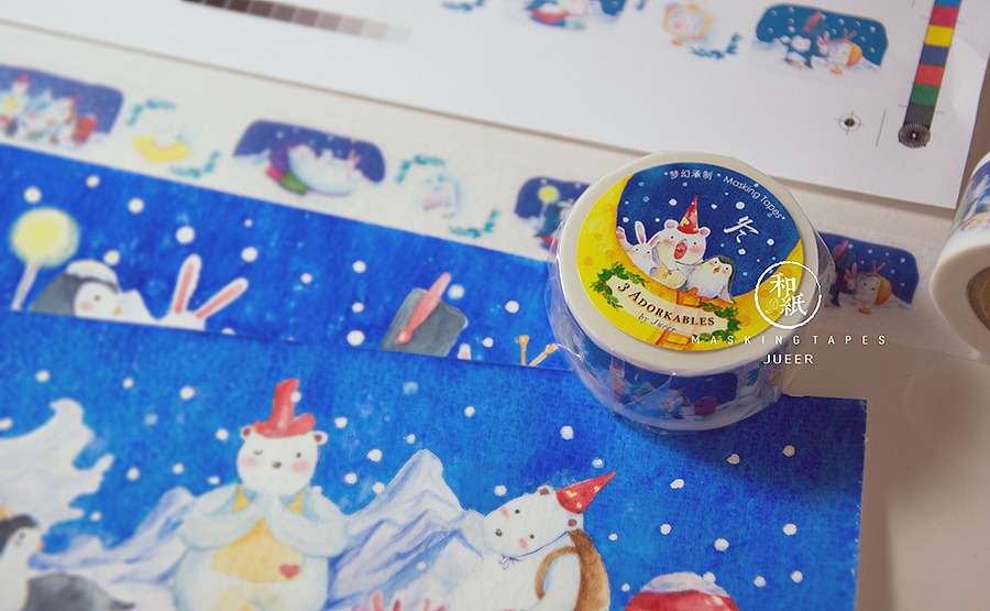 (原画+实物胶带色彩对比图)