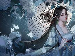 細(xì)雨霏霏，潤物洗塵