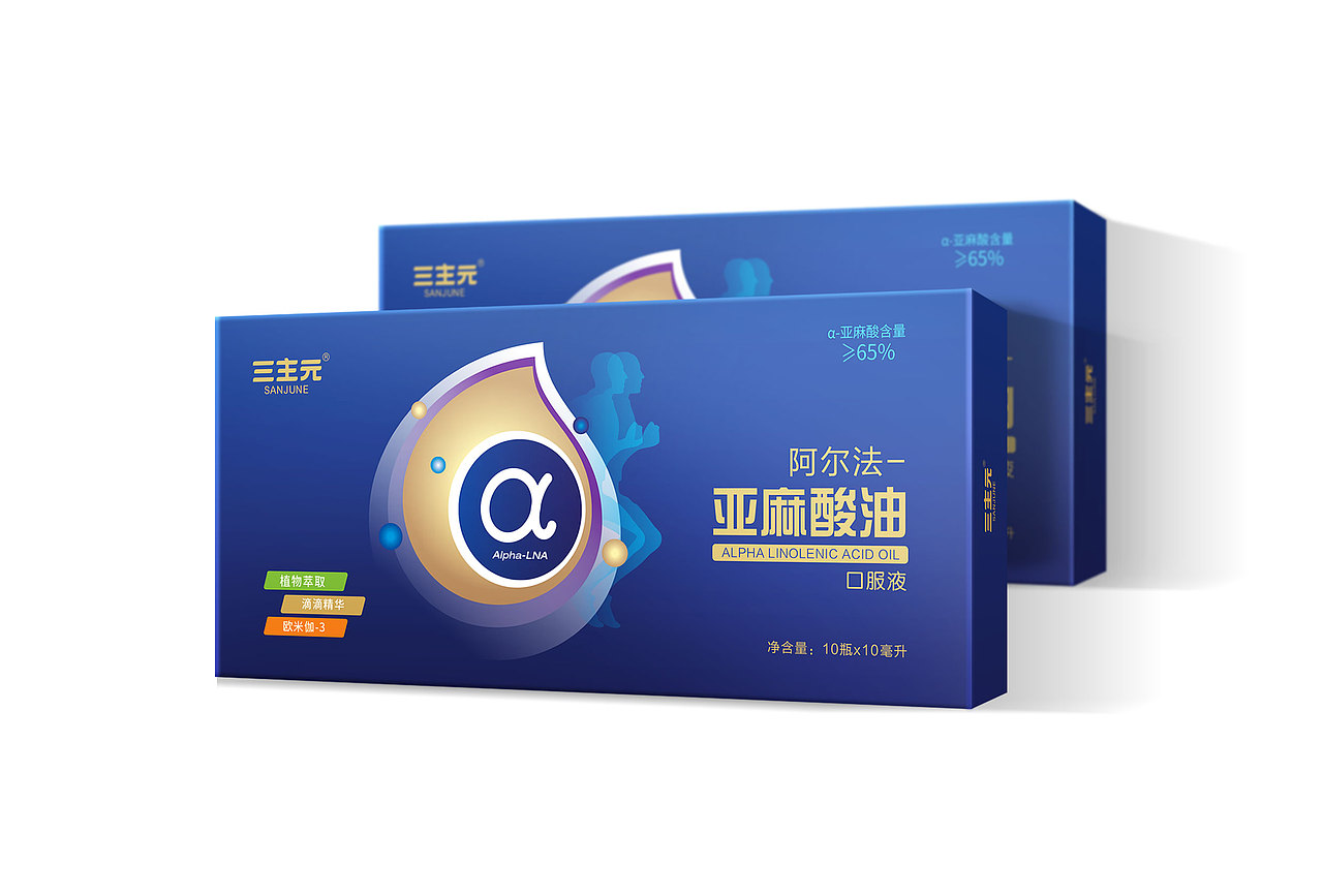 三主元 亚麻酸油软胶囊/口服液 保健品 营养品（图ZOTM3NjEwNDA=） - 包装 - 站酷设计师lixin4680531原创素材 - 站酷ZCOOL