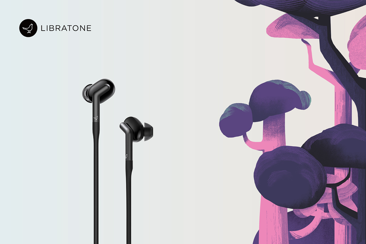 libratone小鸟音响track 耳机概念海报-纯净体验