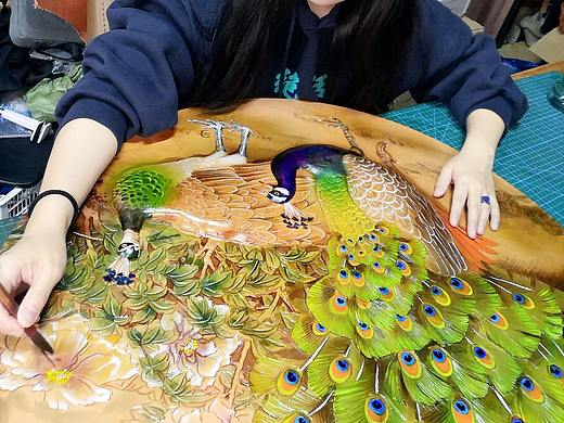 皮雕装饰画~~孟璐璐皮雕工作室出品