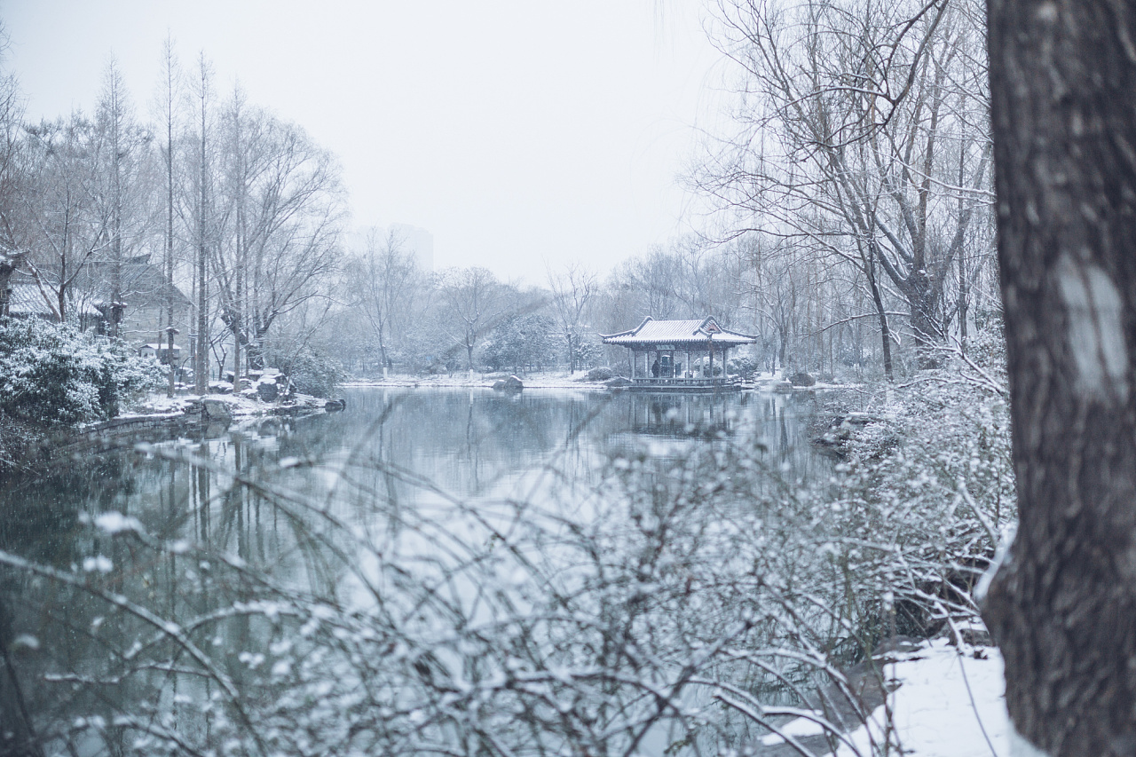 冬日夜景大明湖|摄影|风光摄影|铭讯软件 - 原创作品 - 站酷 (ZCOOL)