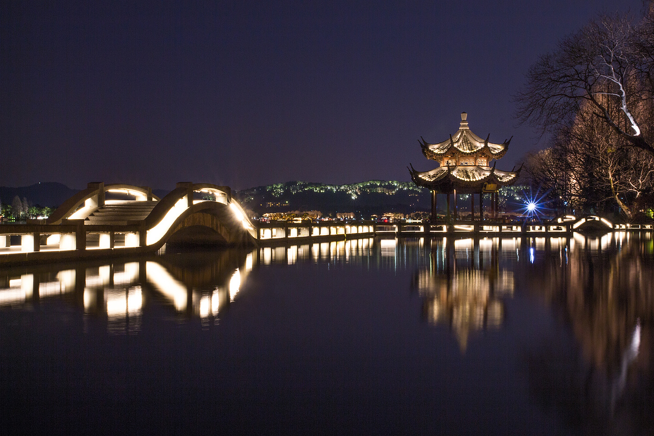 夜西湖杭州