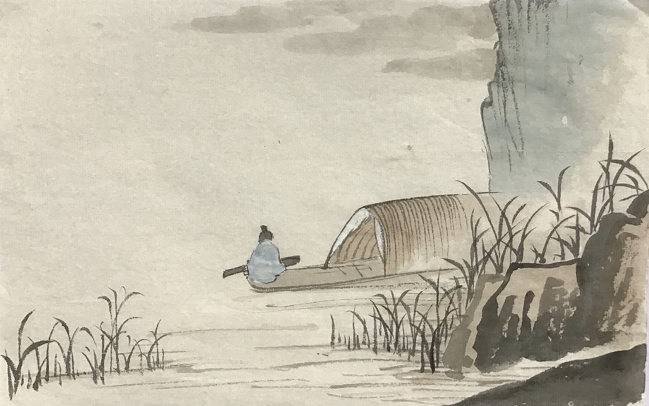 徐青山学琴图
