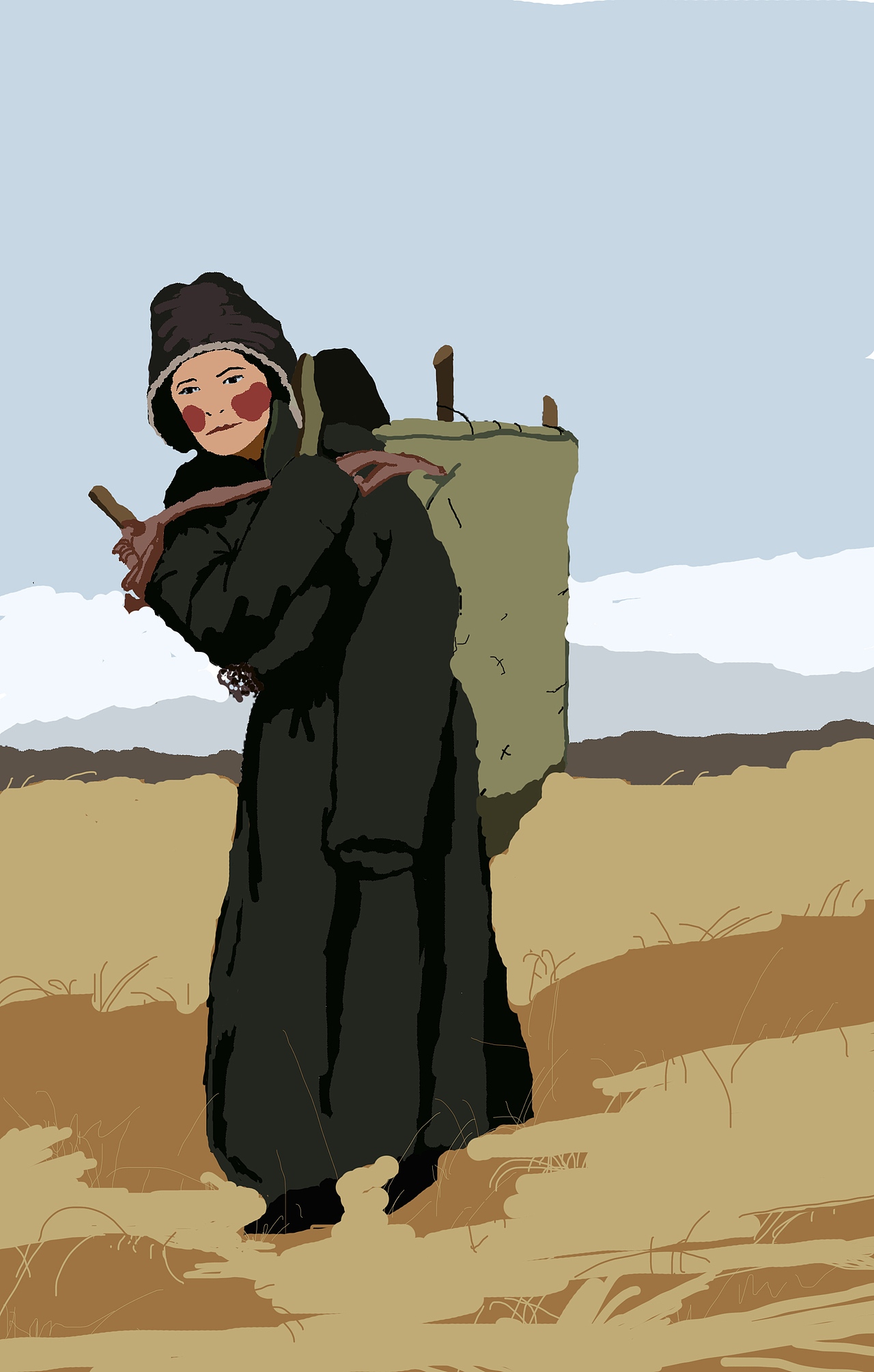 名族风的系列插画（图ZMjIyNzY2Njk2） - 概念设定 - 站酷设计师费芝士原创素材 - 站酷ZCOOL