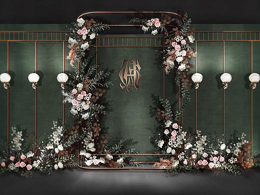 泰式簡約風(fēng)婚禮手繪效果圖（個人主頁-ZNDc3NDIwOTY=） - 其他平面 - 站酷設(shè)計師是丹丹原創(chuàng)素材 - 站酷ZCOOL