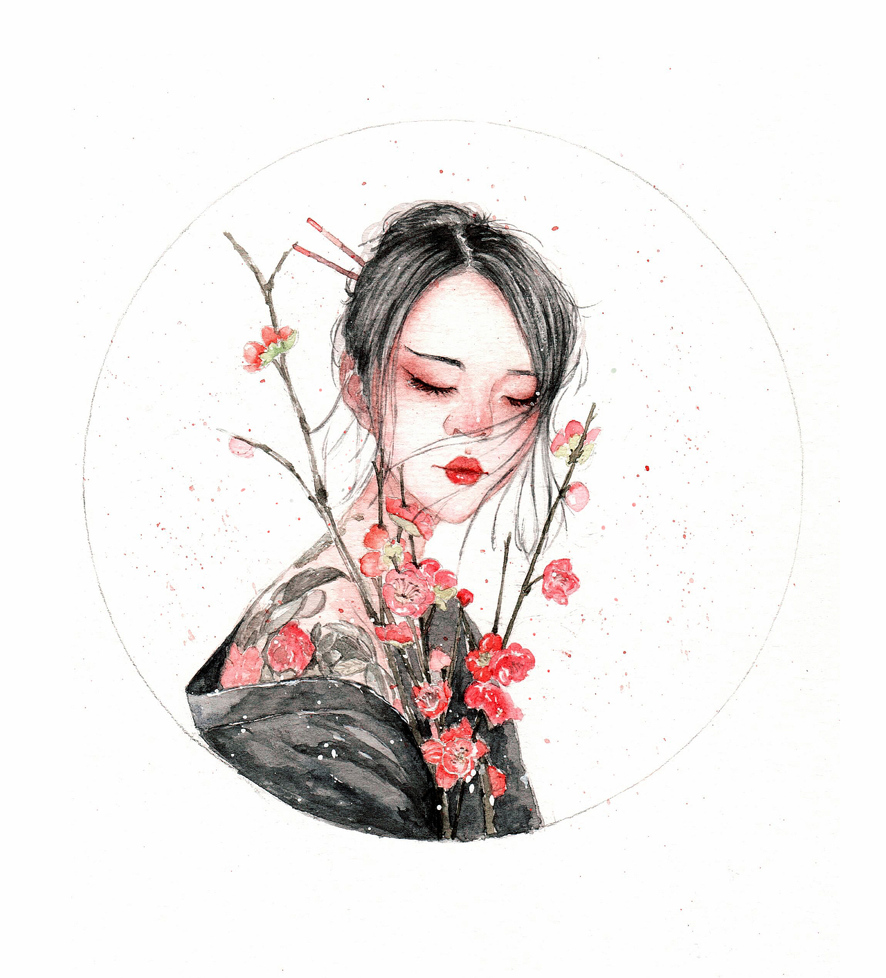 偶尔画画（图ZMTMyODA0ODky） - 创作习作 - 站酷设计师ZH露原创素材 - 站酷ZCOOL