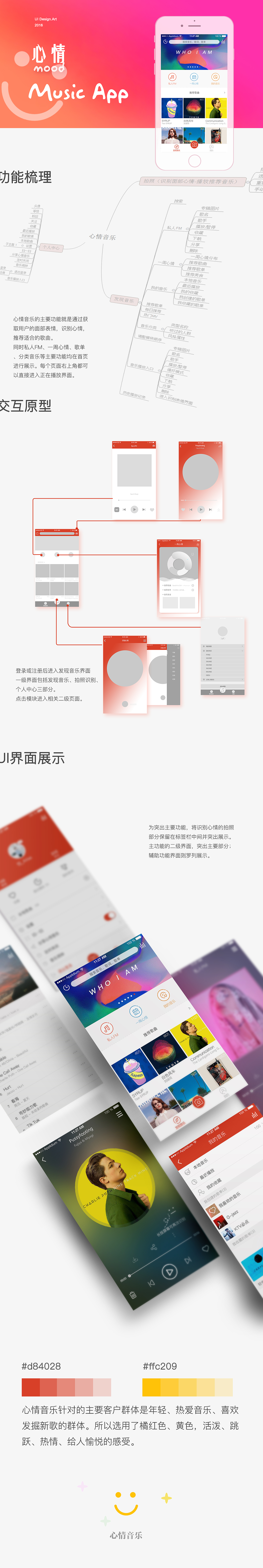心情音乐app-UI（图ZOTU0NjM1NTI=） - APP界面 - 站酷设计师Atom_yoga原创素材 - 站酷ZCOOL