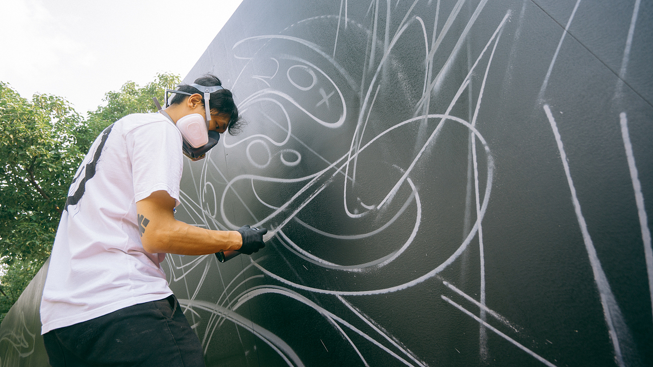 MTS涂鸦团队-武汉M_DSK音乐节现场涂鸦Jam