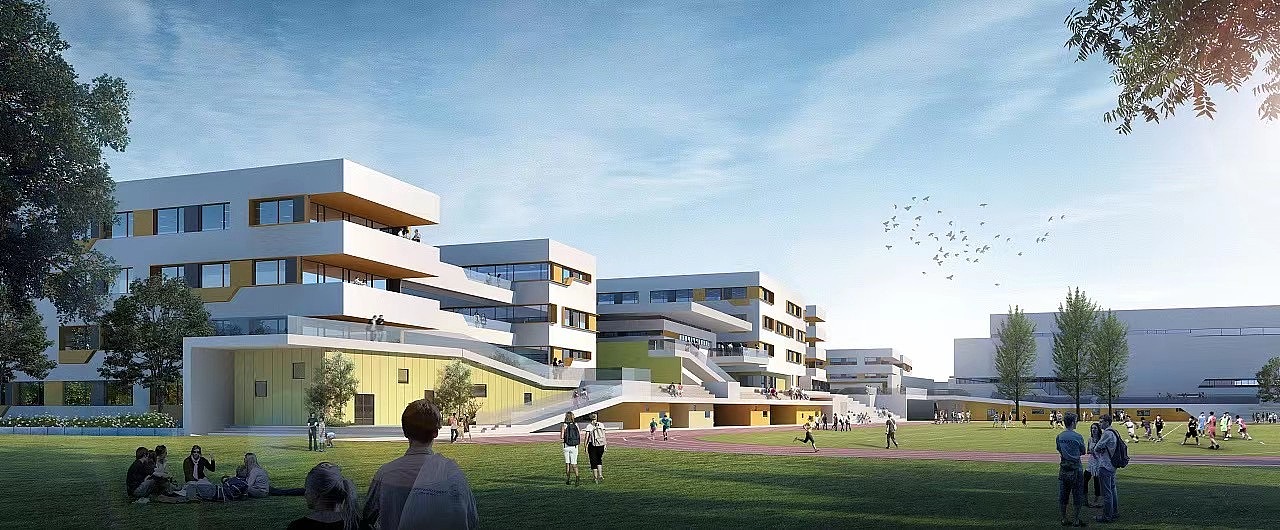 室外学校外立面_清清设计-站酷zcool