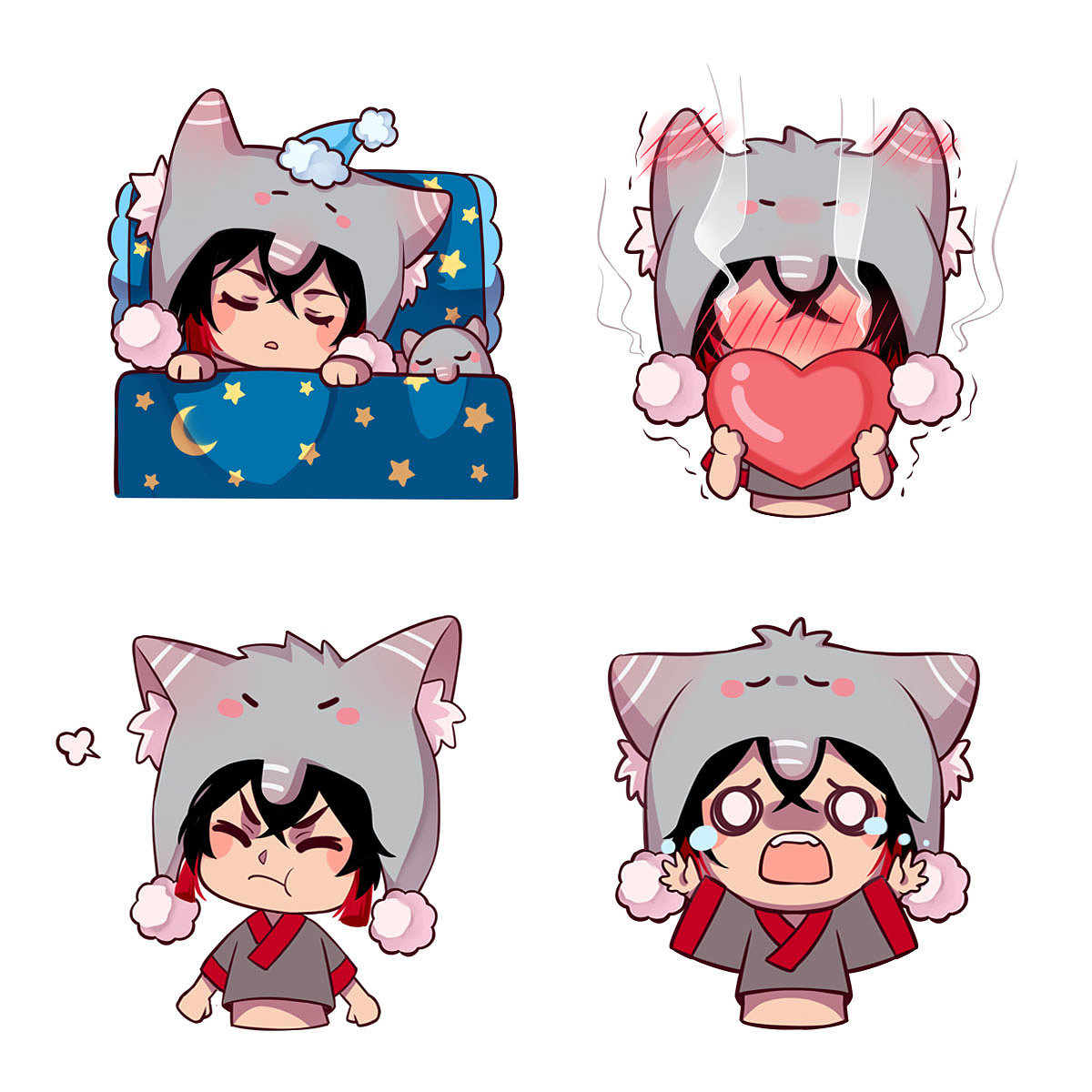 食梦貘主题表情包设计