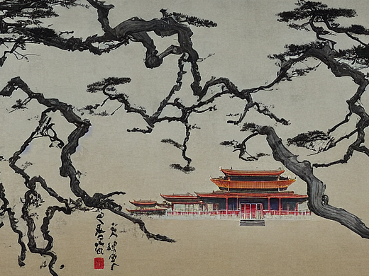 #AI创作实验室#少林寺，超写实