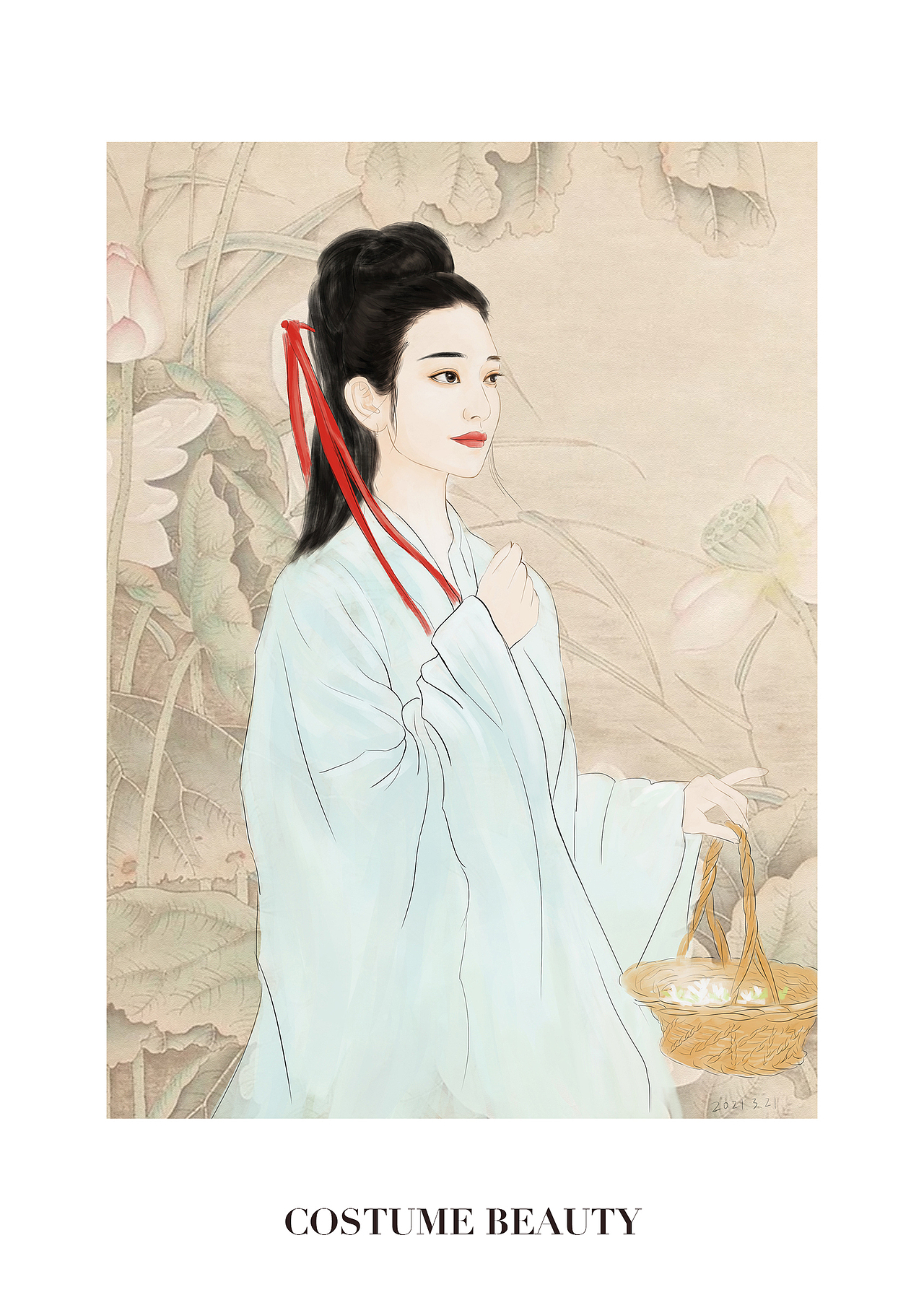 古装美女|插画|创作习作|设会青年666_原创作品-站酷zcool