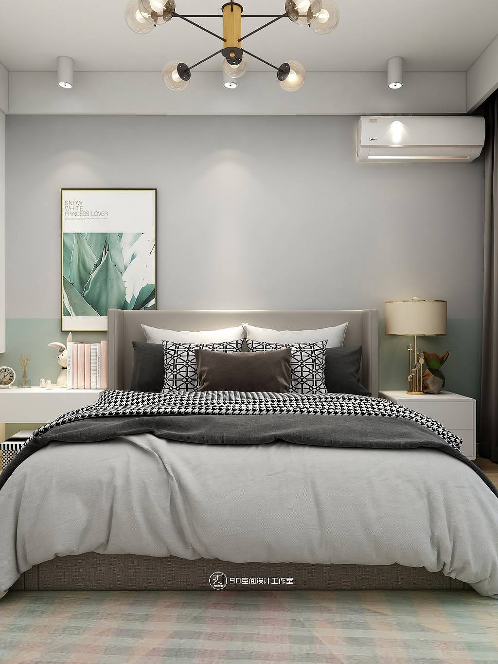 90空间设计《匆匆那年》清新-103平方3房2厅1卫