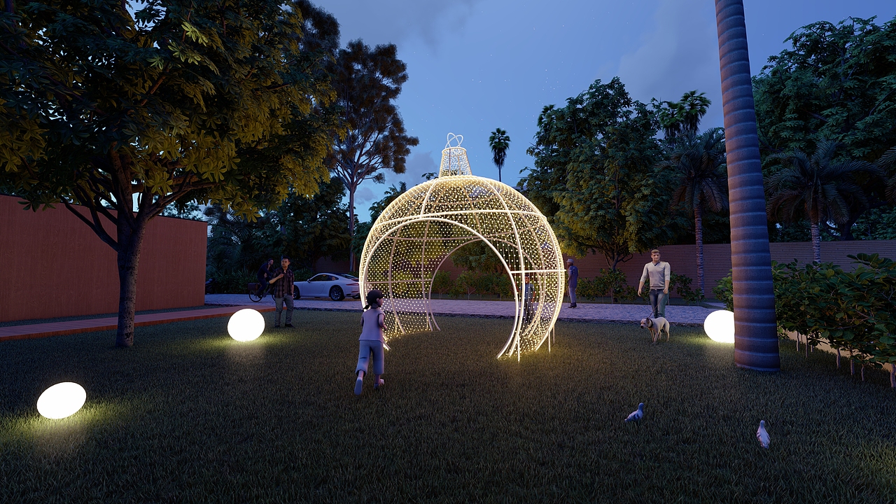 LED灯光节户外发光装饰景观灯商场灯光秀亮化造型灯（图ZMjk0MTIwNTk2） - 景观设计 - 站酷设计师蚂蚁美陈原创素材 - 站酷ZCOOL