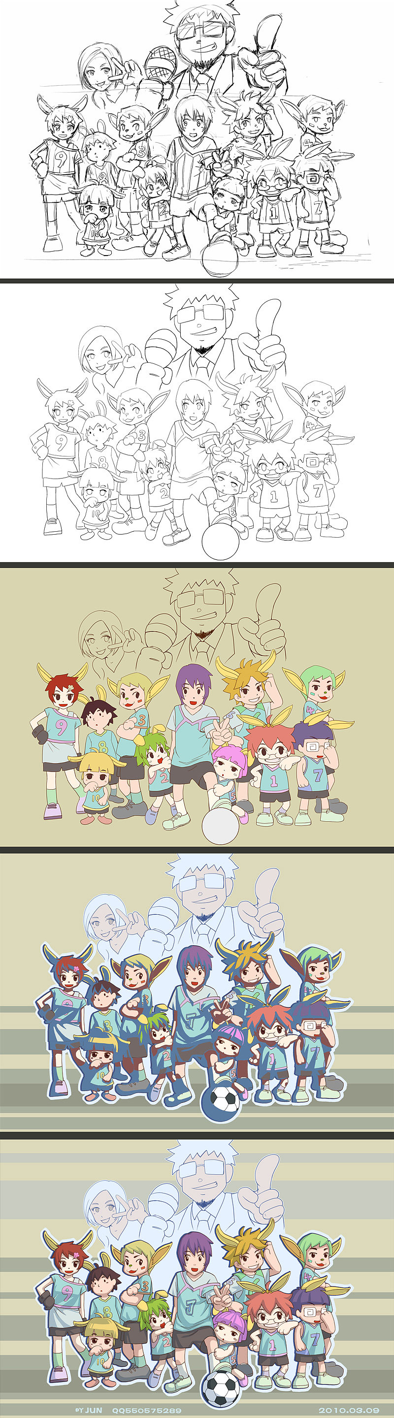 一些个人绘画过程（图ZNjUxNTE2） - 商业插画 - 站酷设计师吖JUN原创素材 - 站酷ZCOOL