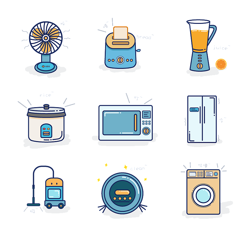 小家电图标（图ZODYxODUwMTI=） - 其他UI - 站酷设计师n牛牛原创素材 - 站酷ZCOOL