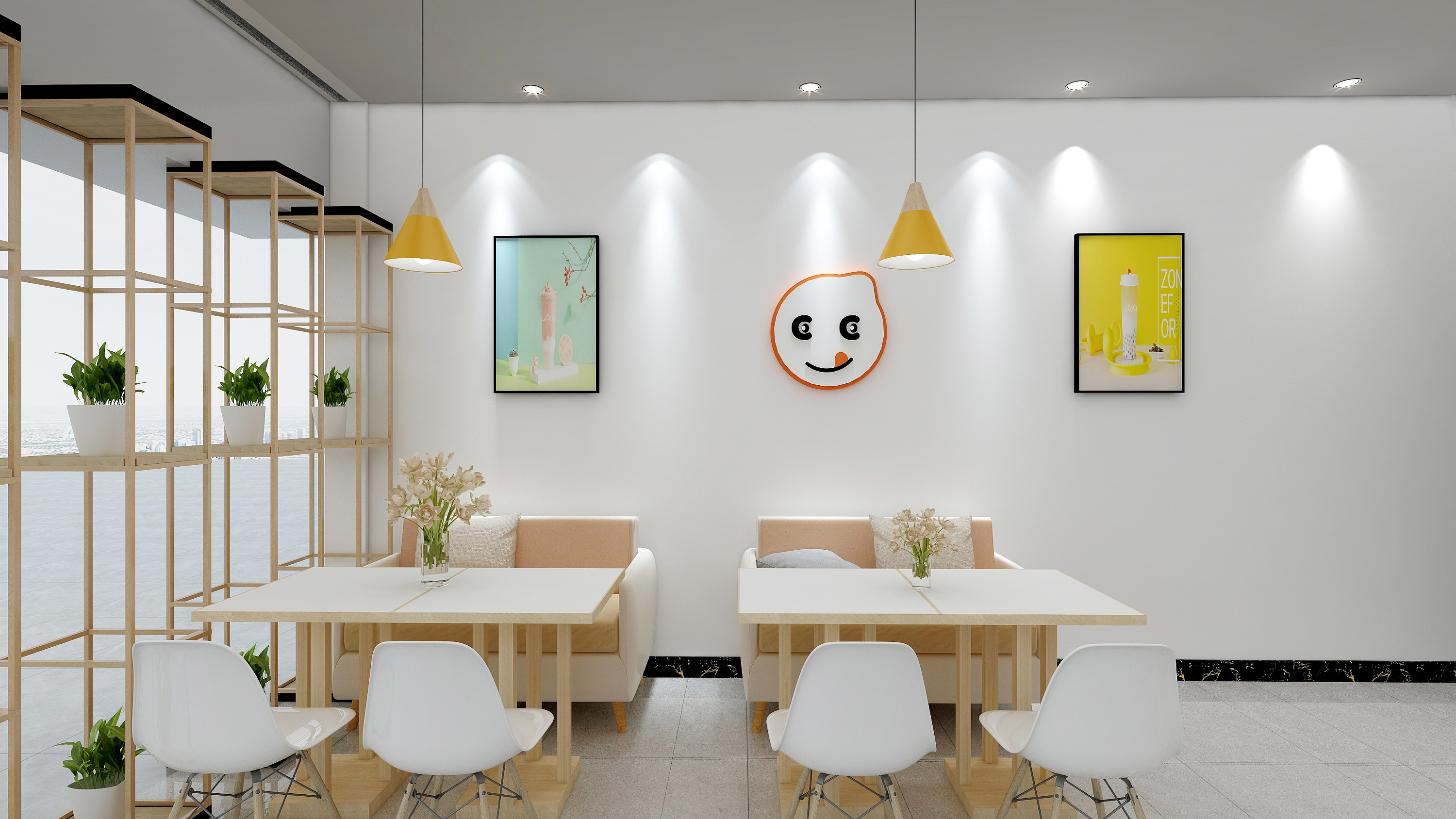 奶茶店 店铺效果图