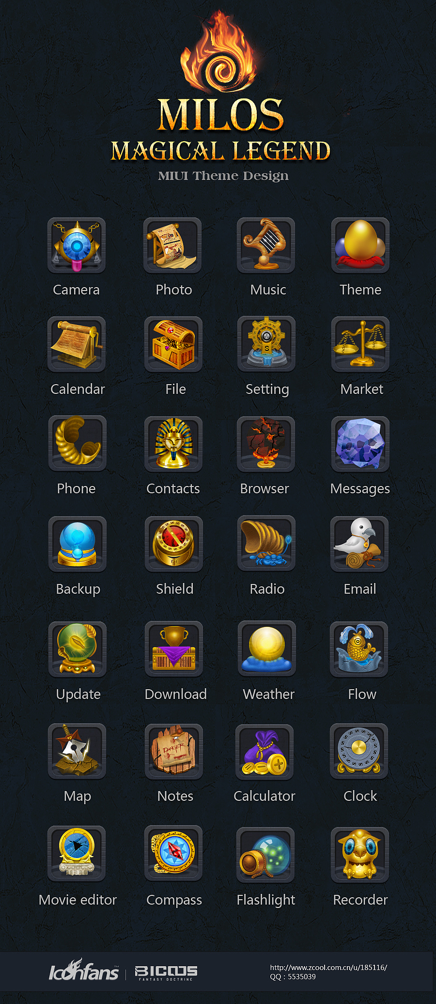 Milos magical legend（图ZNjM2ODM2NA==） - 主题/皮肤 - 站酷设计师bico原创素材 - 站酷ZCOOL