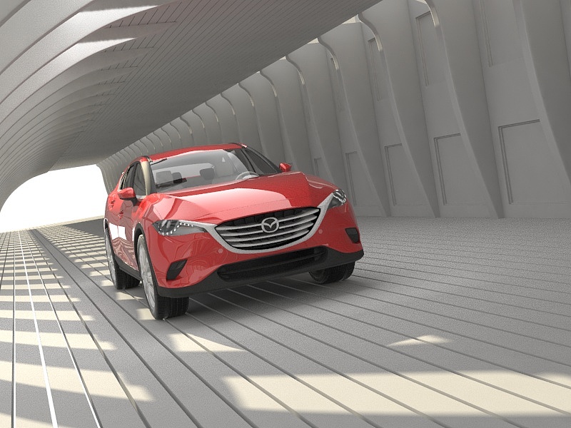 尝试调了下红色车漆材质