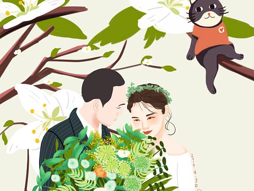 婚礼插画