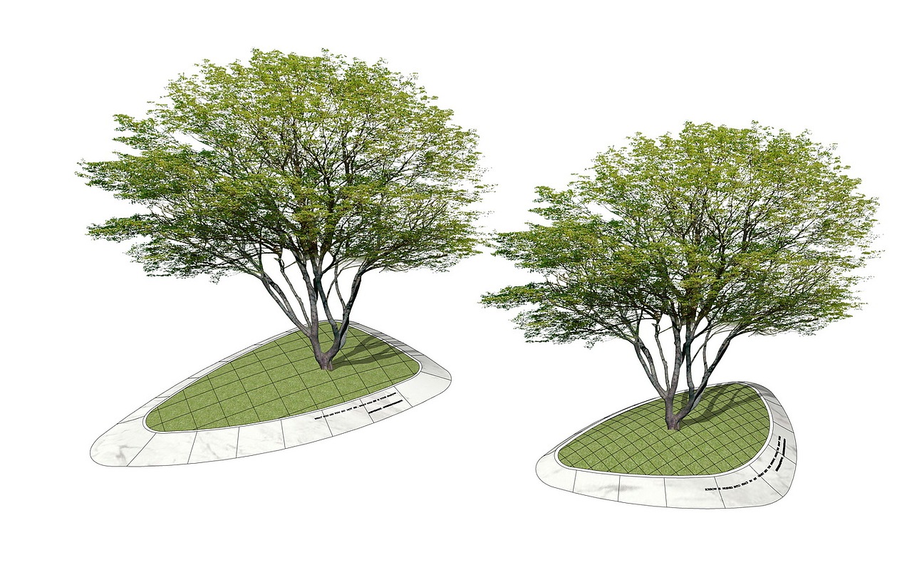 树池设计su模型下载