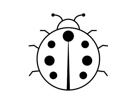 七星瓢虫简笔画（个人主页-ZMzcyMjYxNjA=） - 儿童插画 - 站酷设计师吖咪画画原创素材 - 站酷ZCOOL