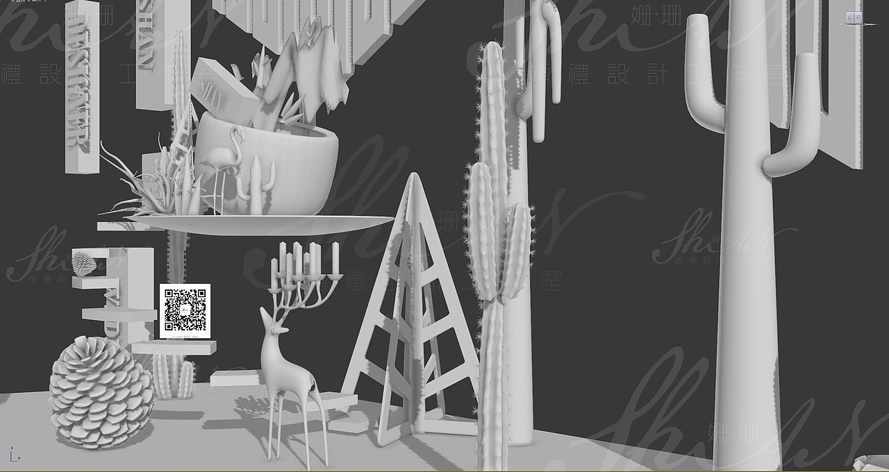 2017圣诞橱窗3D婚礼设计（图ZOTkwOTMxODA=） - 其他空间 - 站酷设计师婚礼设计工作室原创素材 - 站酷ZCOOL