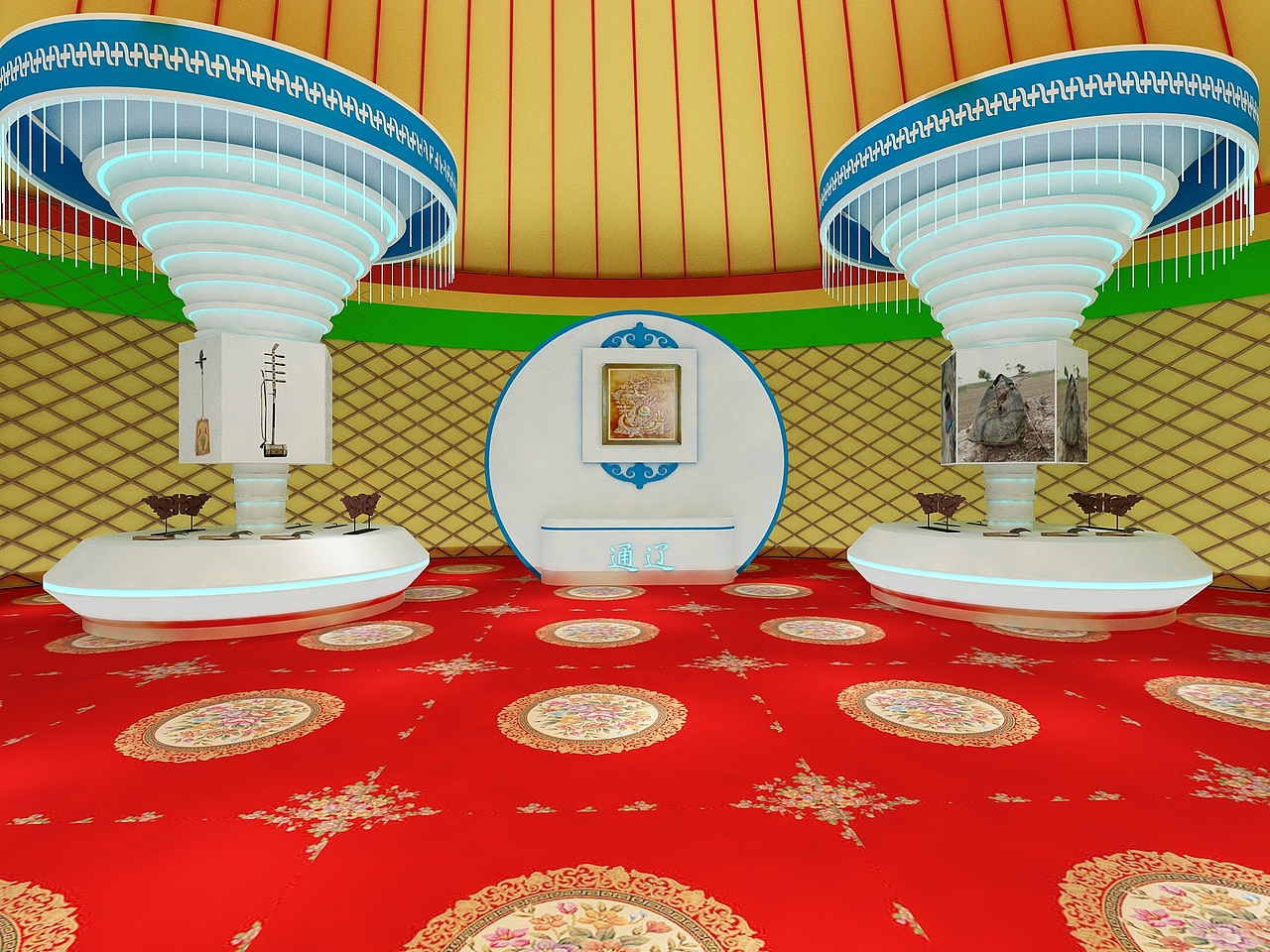 蒙古包展馆（图ZMjMwMTgwODIw） - 其他三维 - 站酷设计师设计狮Ming原创素材 - 站酷ZCOOL