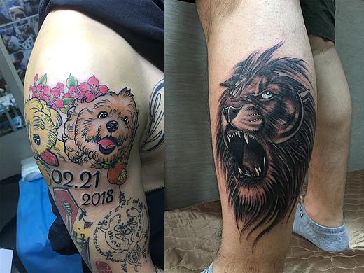 动物纹身图案#彩色小图纹身图案#吴江酷客纹身