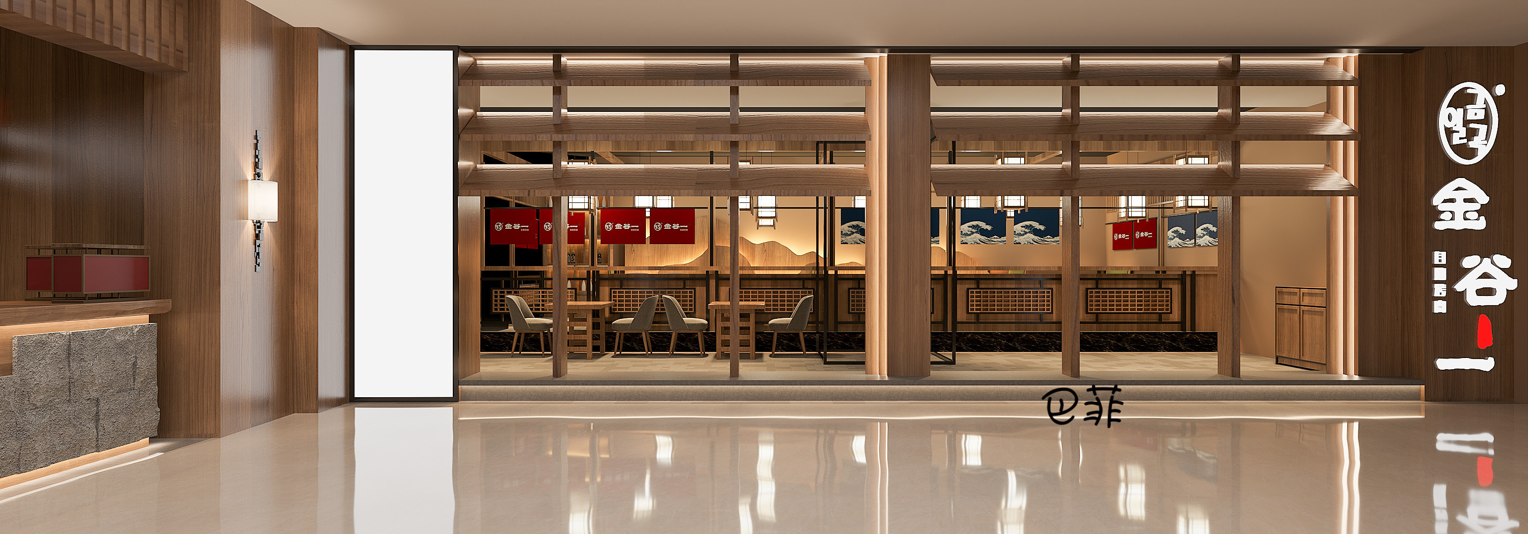 自助烤肉店门头