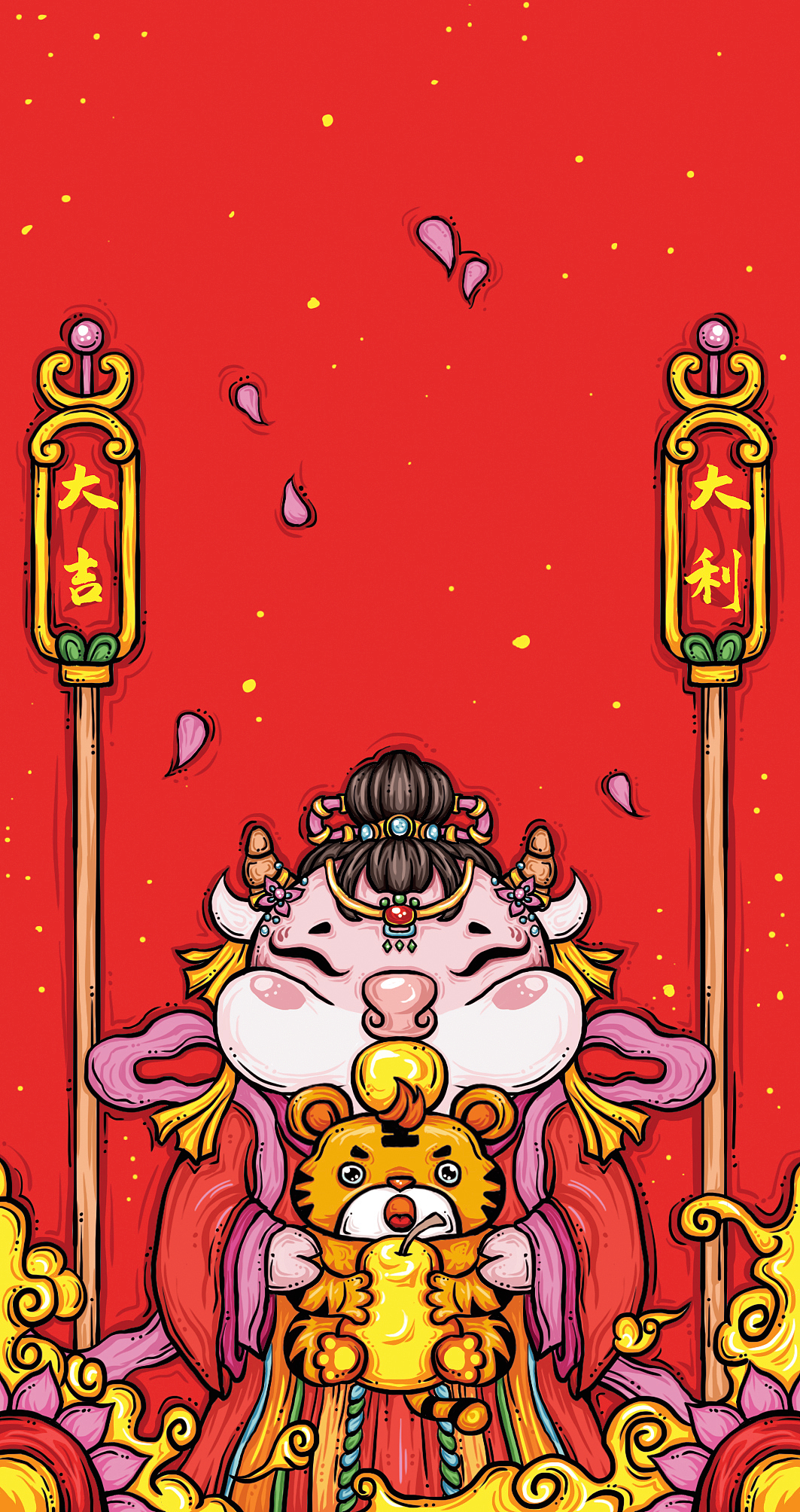 【国潮插画】吉祥牛年